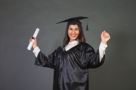 A Happy Graduated Woman |-