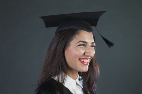 A happy graduated student