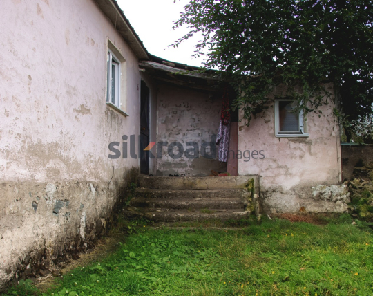 Traditional Rural House with Stone Steps in the Turkish Countryside