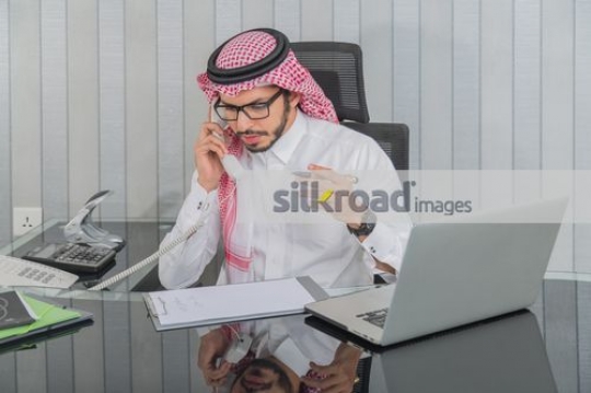 Business man on the phone |